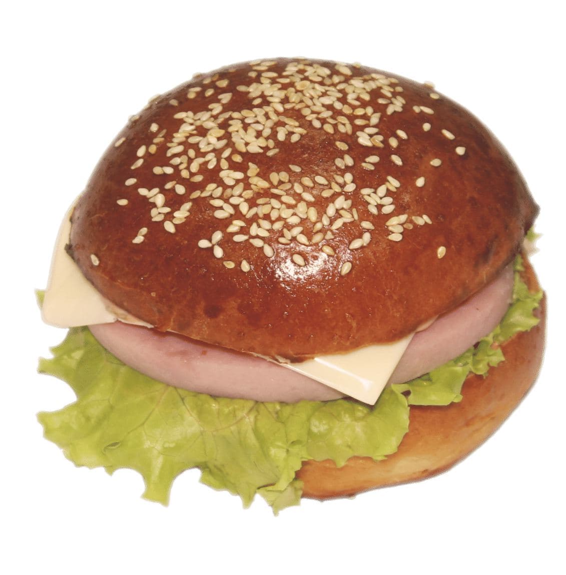 Гамбургер с ветчиной