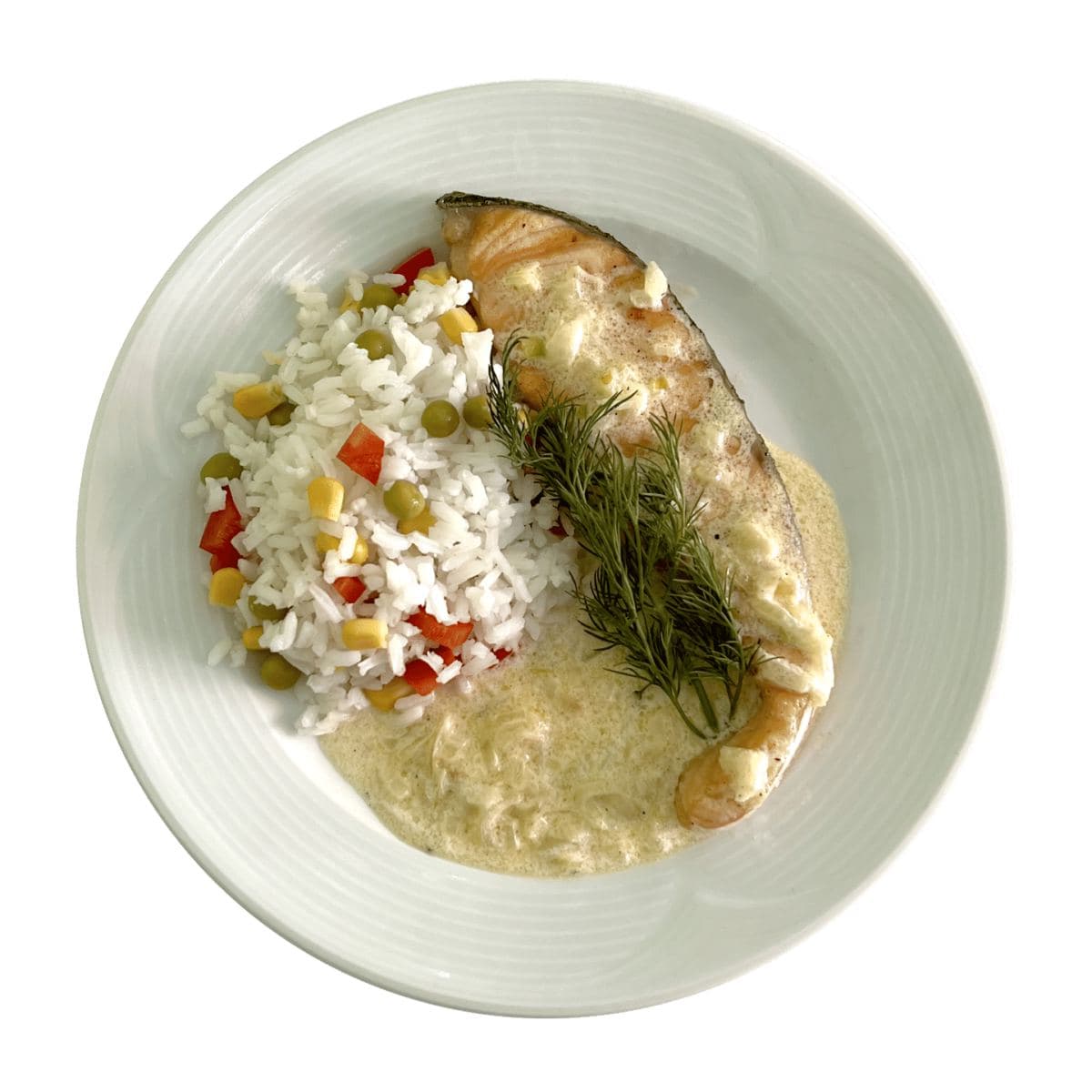 Семга в сливочном соусе