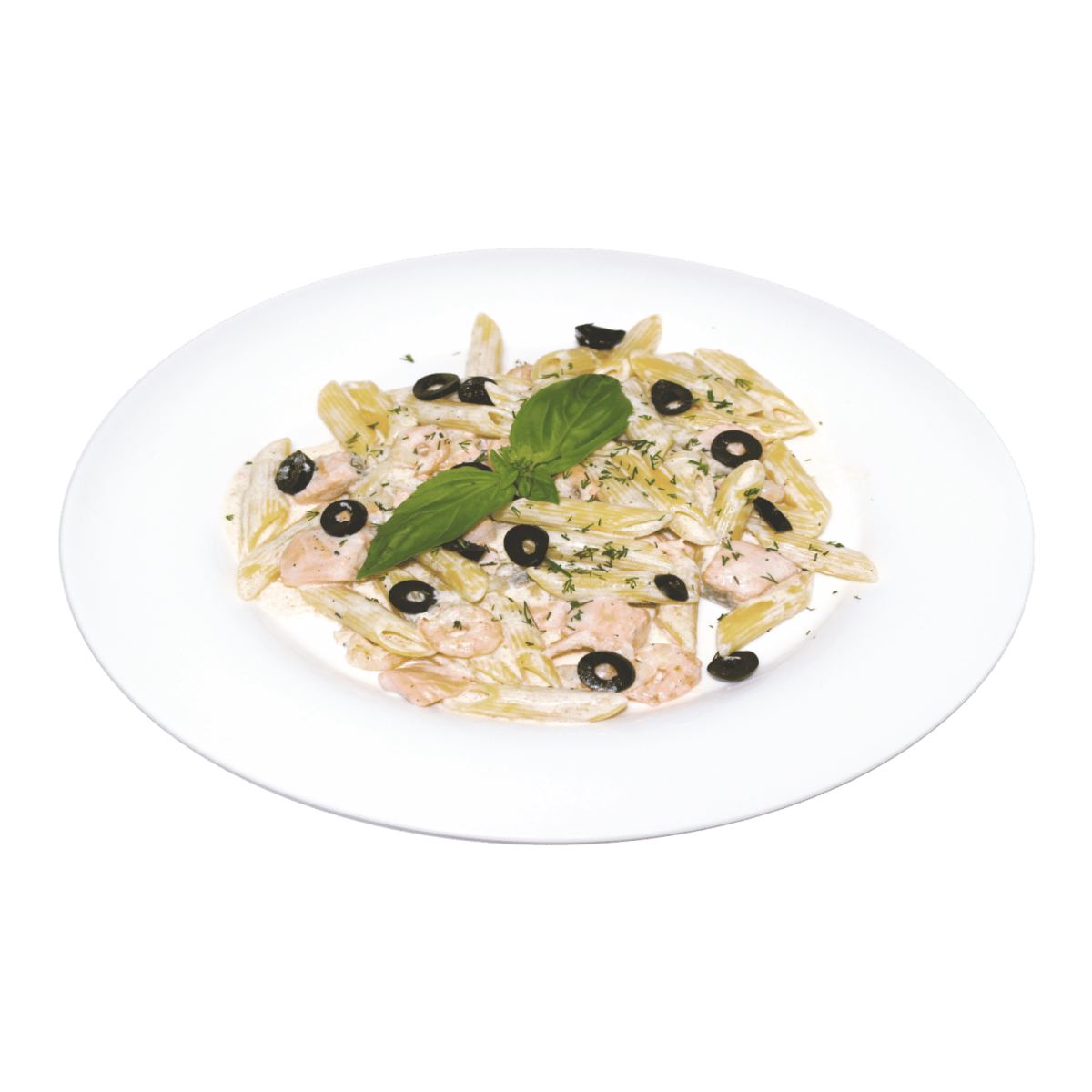 Фарфале с куриной грудкой и лесными грибами