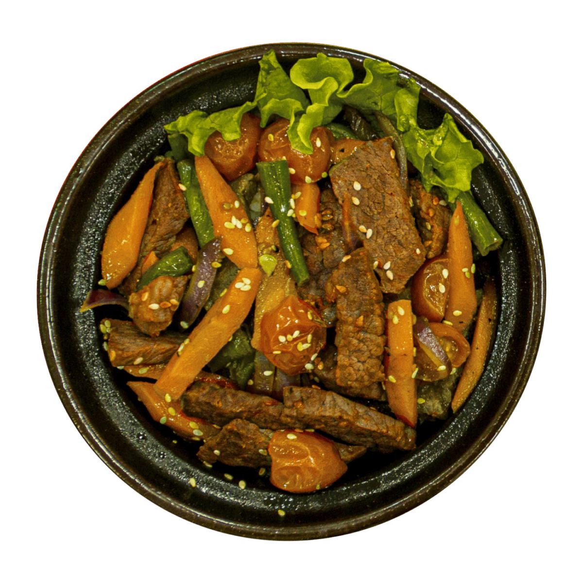 Телятина на рисе